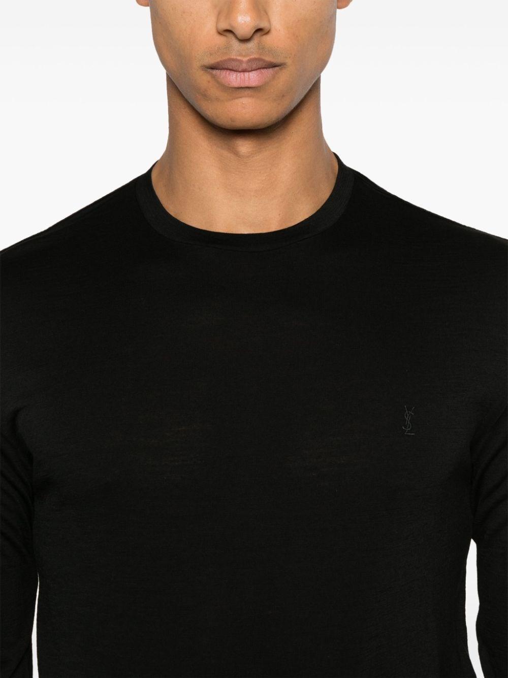 Saint laurent Crew-Neck T-Shirt In Vendita