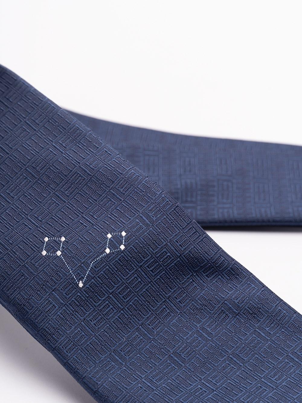 Elios Silk Tie with Zodiac Sign Offerta