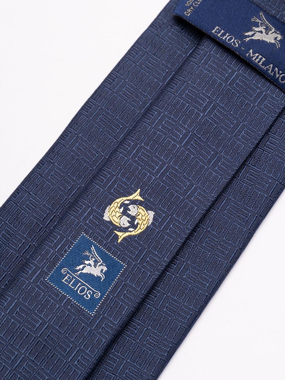 Elios Silk Tie with Zodiac Sign Offerta