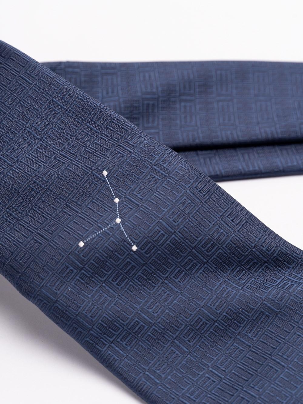 Elios Silk Tie with Zodiac Sign Economico