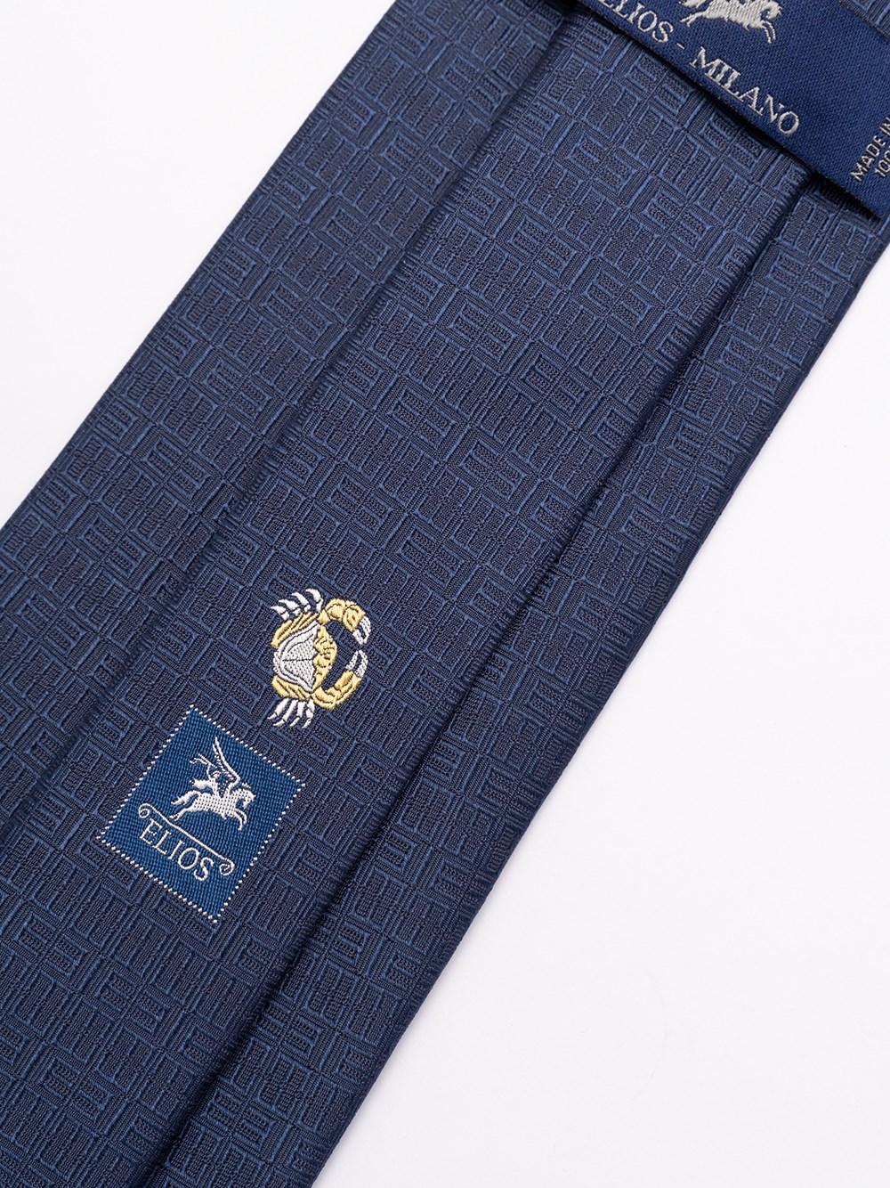 Elios Silk Tie with Zodiac Sign Economico