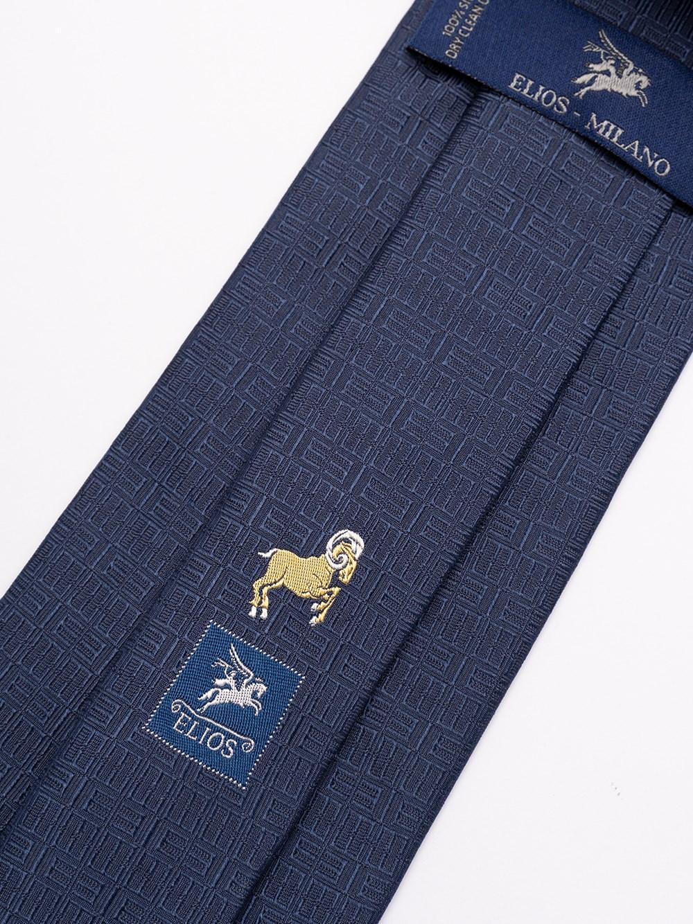 Elios Silk Tie with Zodiac Sign Online