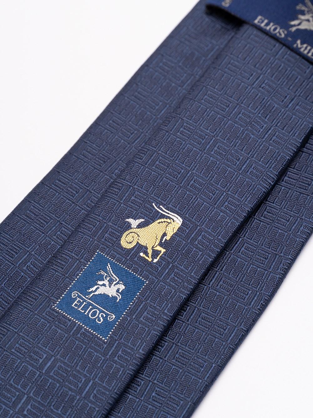 Elios Silk Tie with Zodiac Sign Outlet