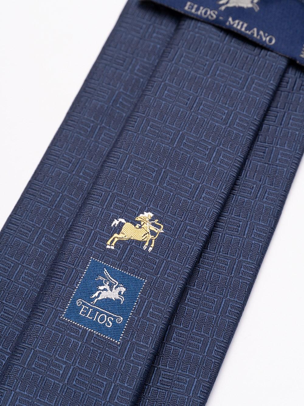 Elios Silk Tie with Zodiac Sign In Vendita