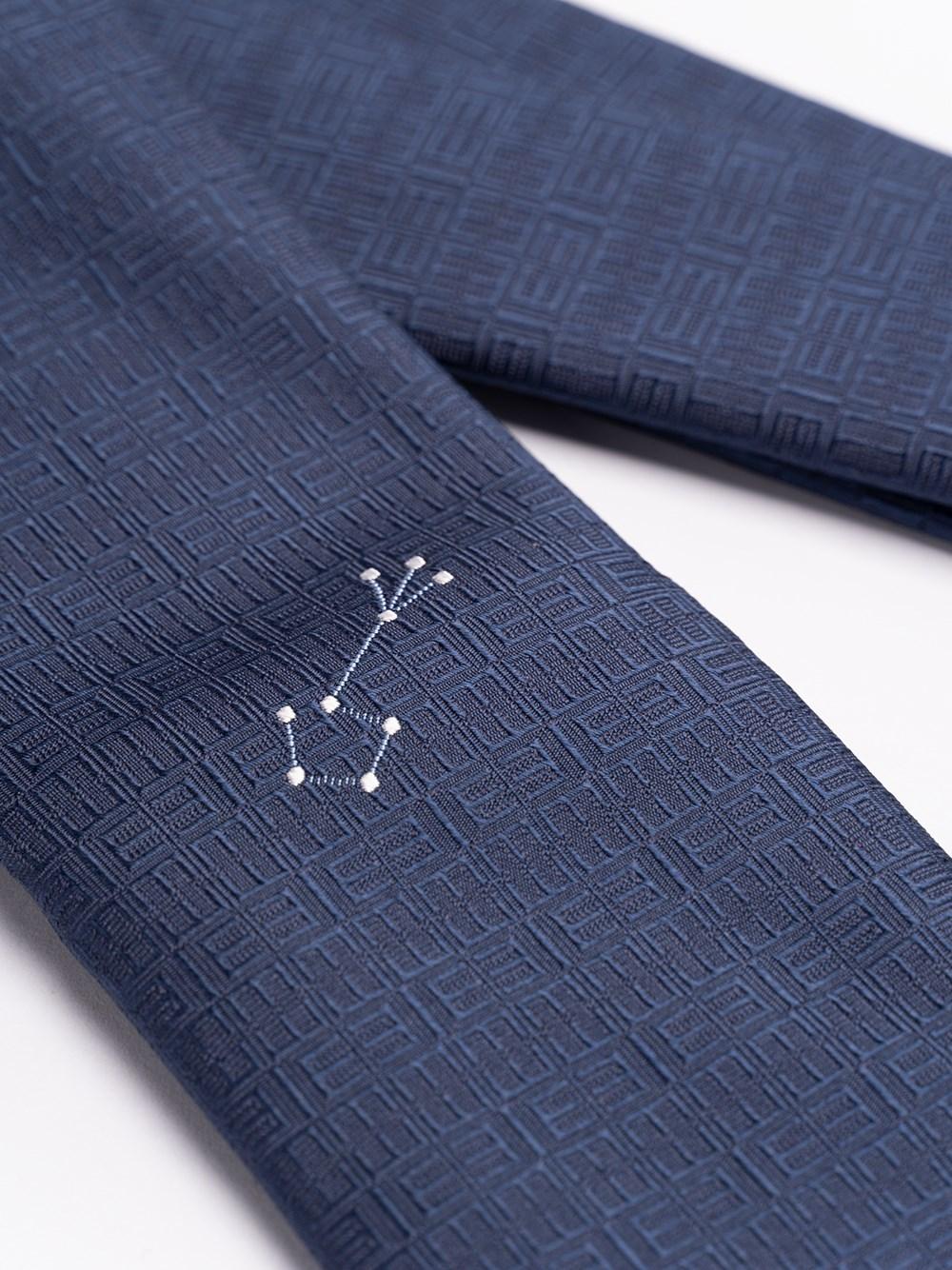 Elios Silk Tie with Zodiac Sign Saldi