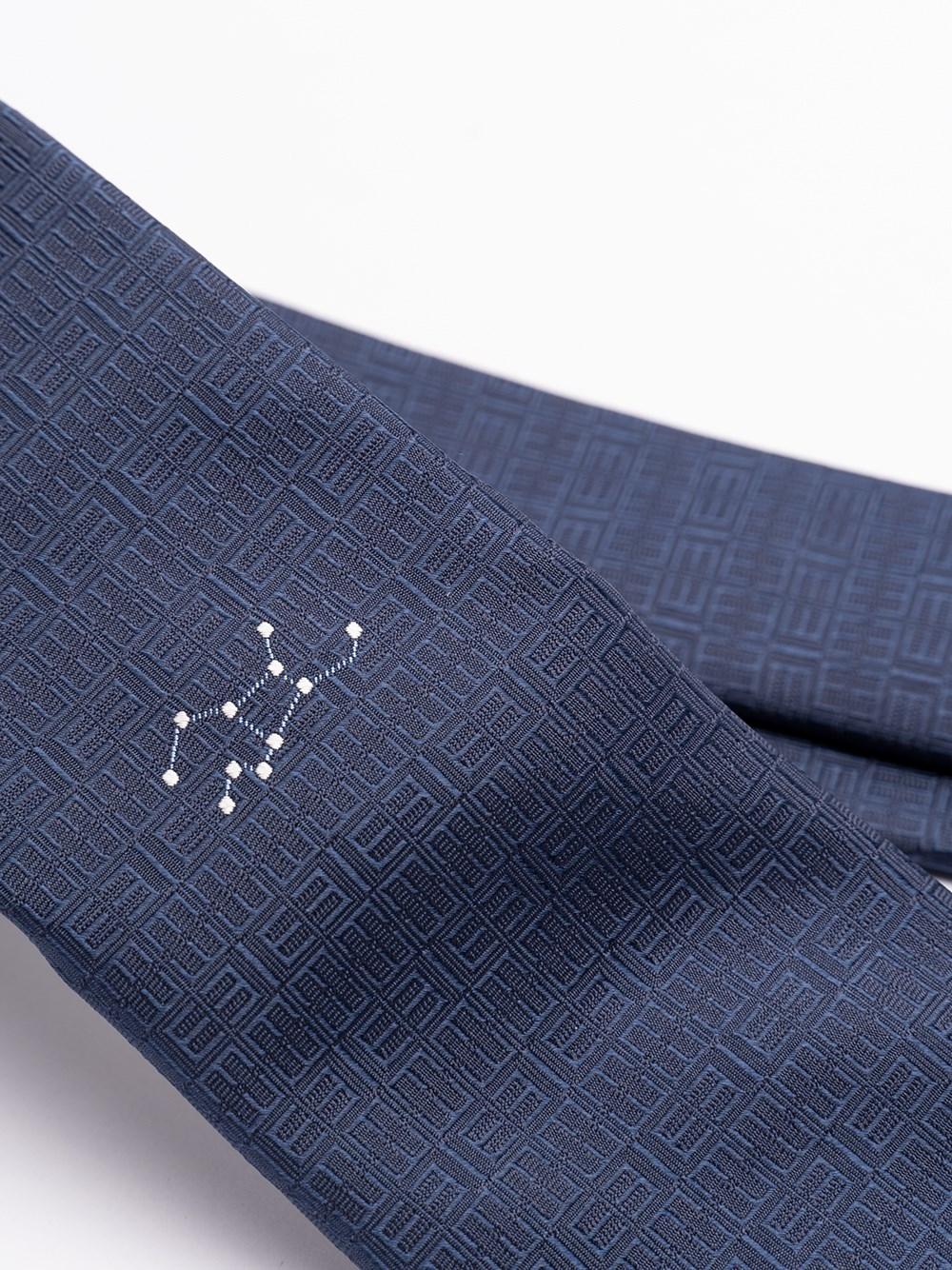 Elios Silk Tie with Zodiac Sign Offerte
