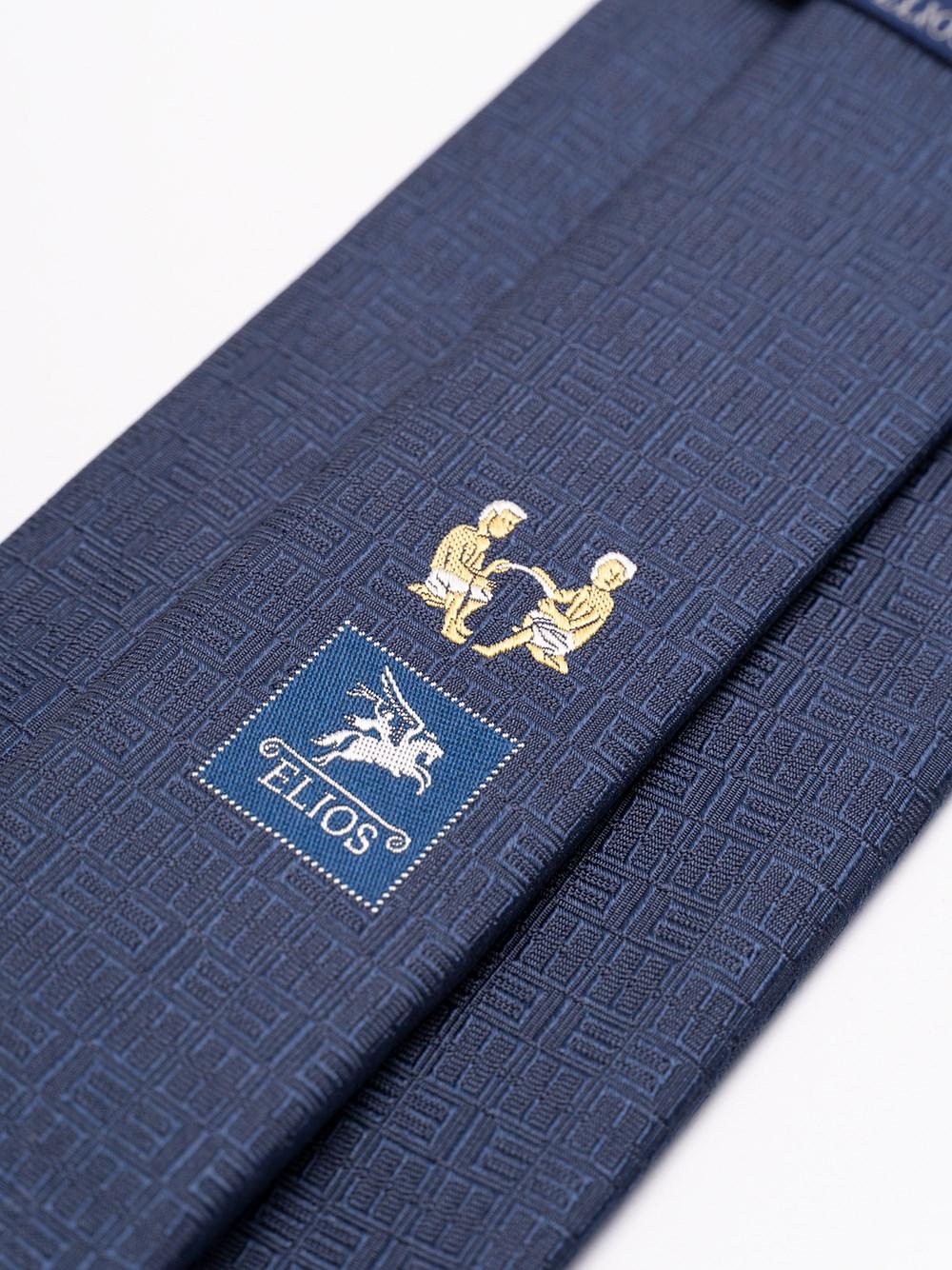 Elios Silk Tie with Zodiac Sign Vendita Calda