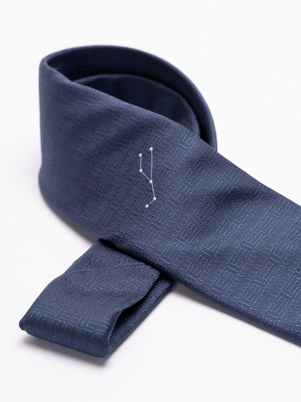 Elios Silk Tie with Zodiac Sign Vendita Economica