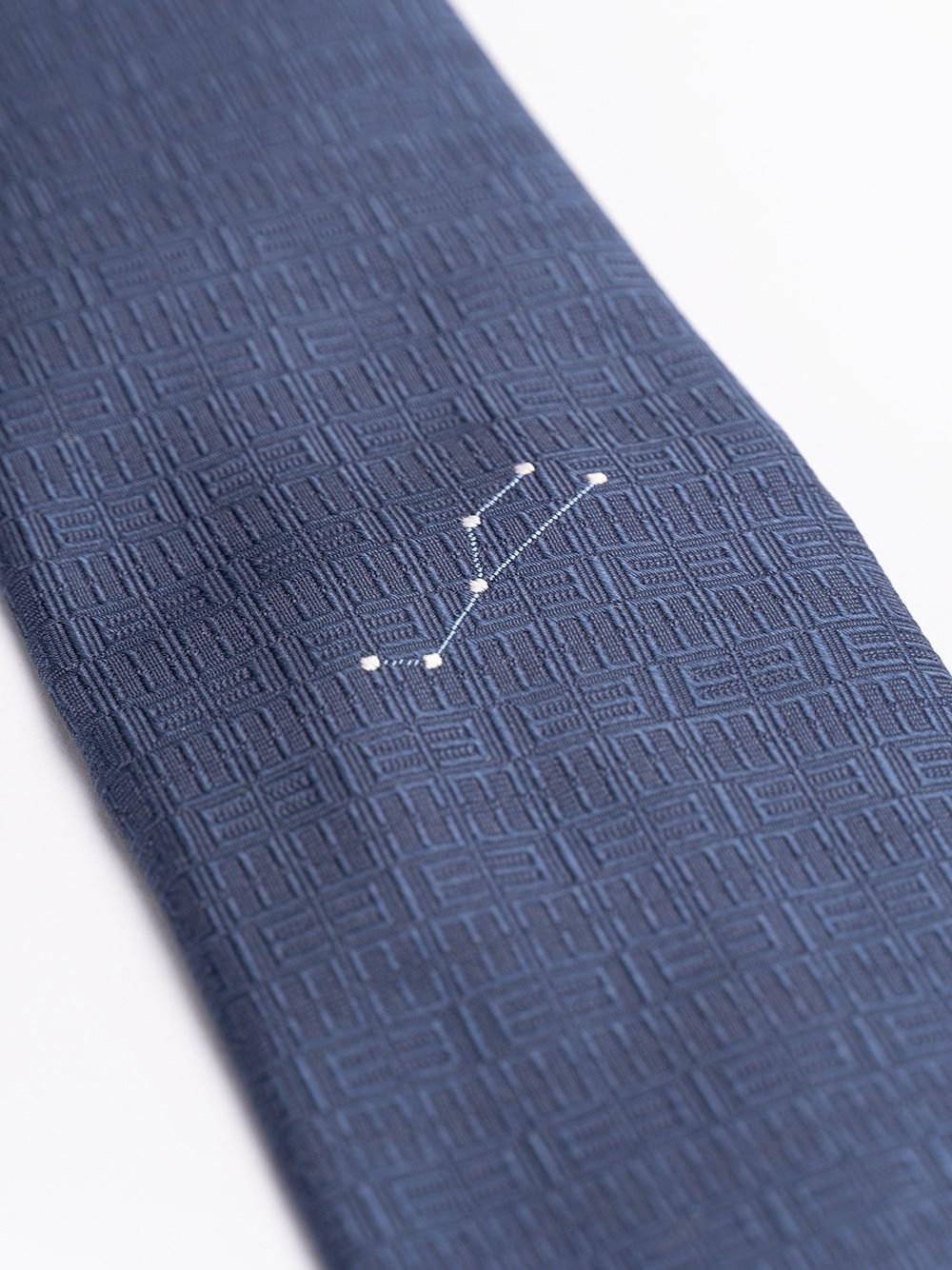 Elios Silk Tie with Zodiac Sign Vendita Economica