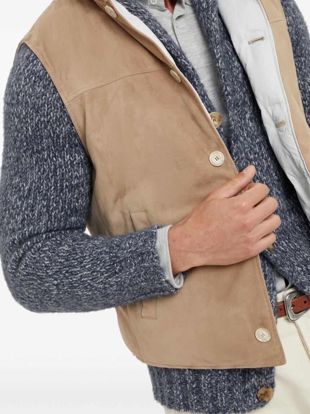 Brunello cucinelli Padded Leather Vest Italy