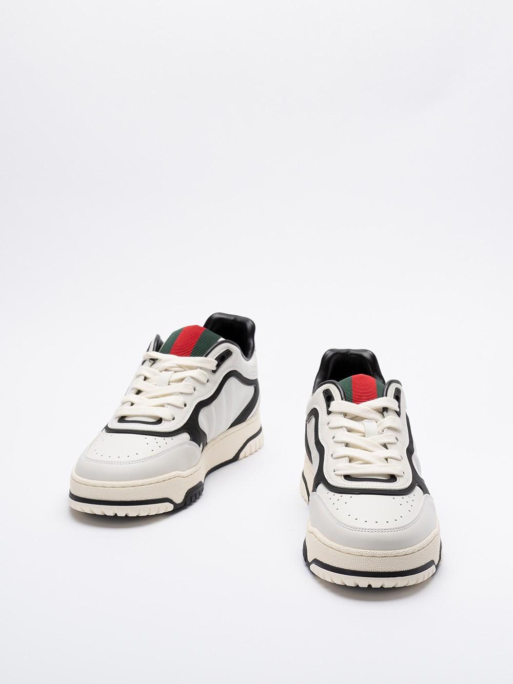 Gucci Leather `Re-Web` Sneakers Italy