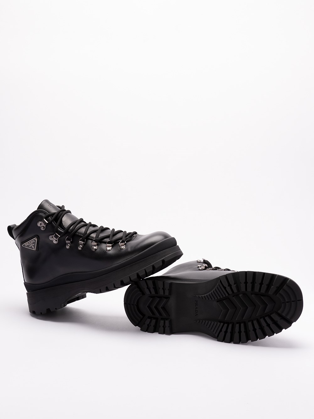 Prada Leather Boots Negozi Online