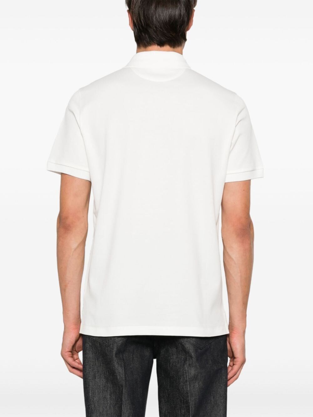 Fendi `FF` Embossed Polo Shirt Sottocosto