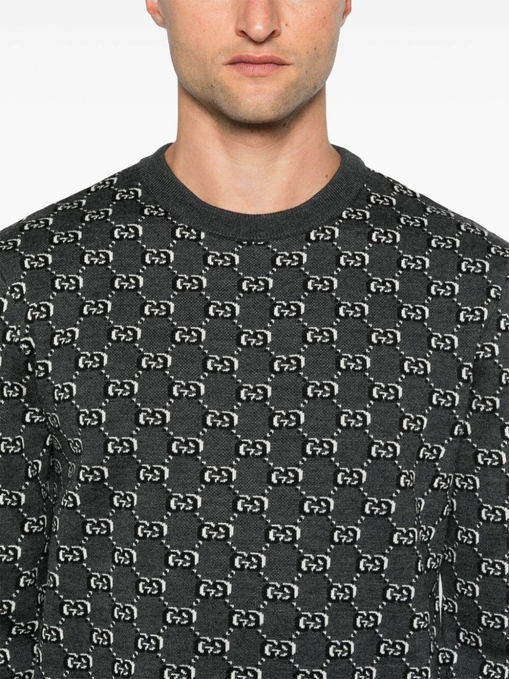 Gucci Long Sleeve Crew-Neck Sweater Saldi