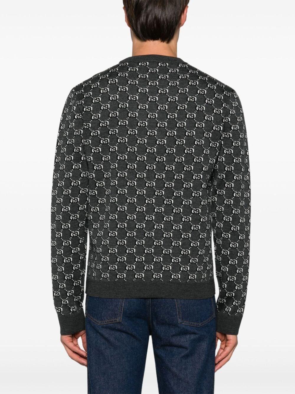 Gucci Long Sleeve Crew-Neck Sweater Saldi