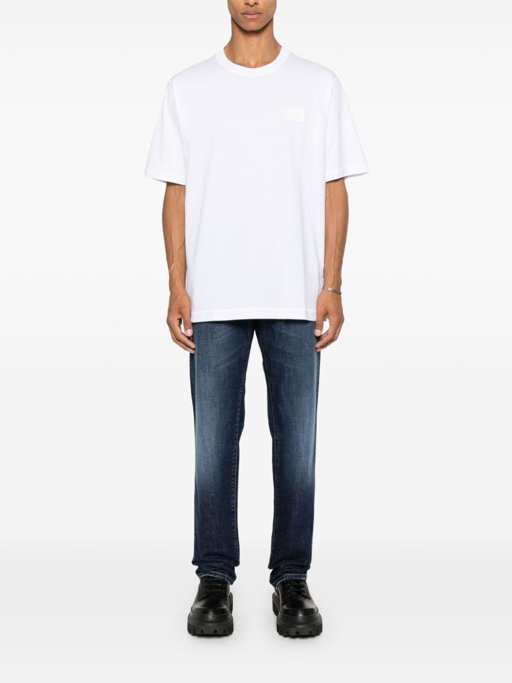 Dolce & gabbana Short Sleeve Crew-Neck T-Shirt Vendita Economica