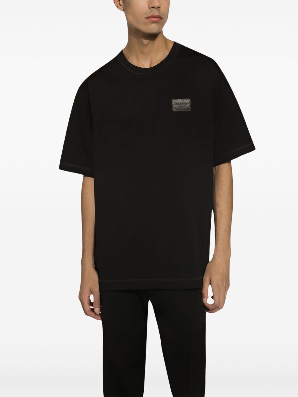 Dolce & gabbana Short Sleeve Crew-Neck T-Shirt Saldi Di Fabbrica