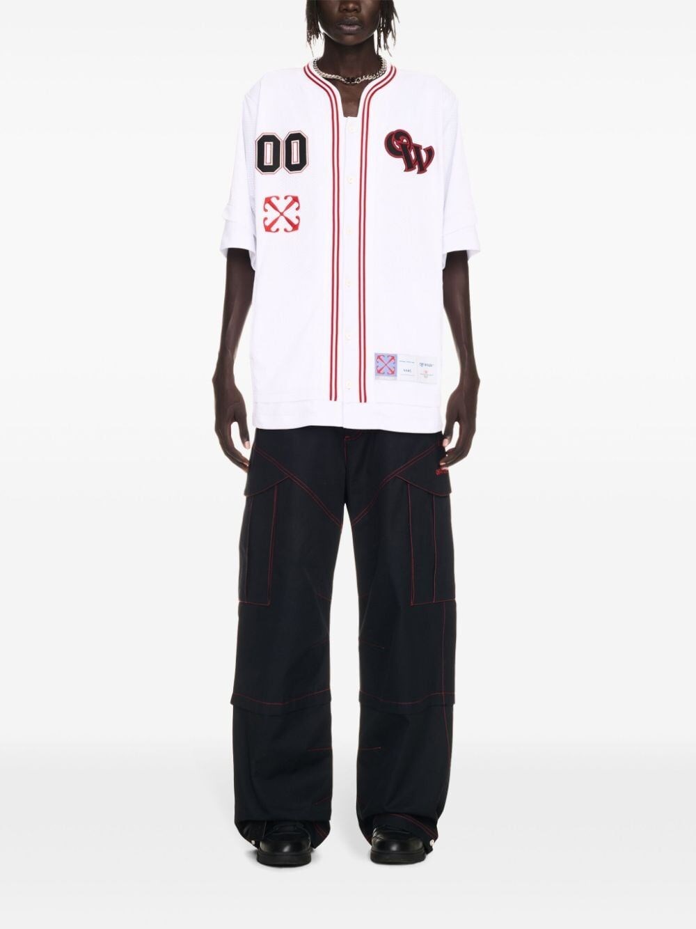 Off white `Gothic Logo Hybr` Baseball Moda