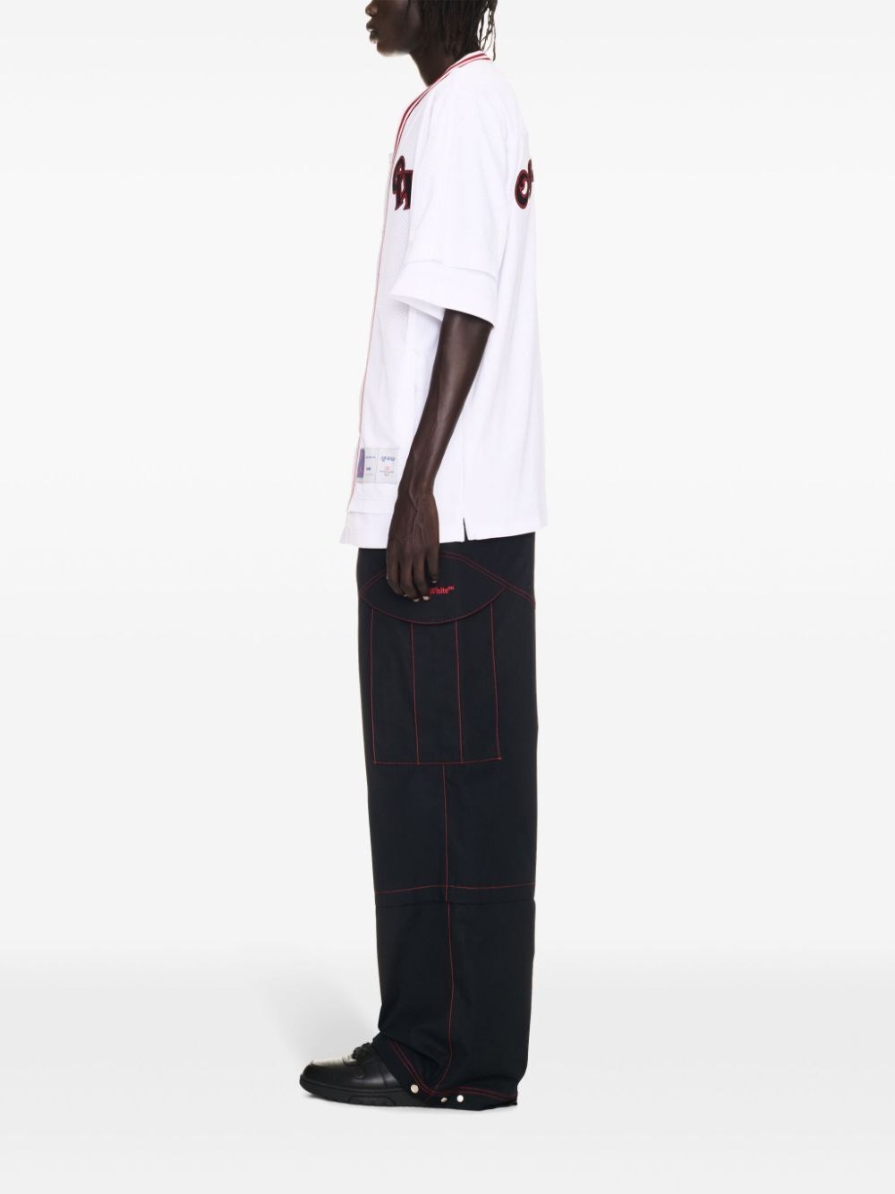 Off white `Gothic Logo Hybr` Baseball Moda