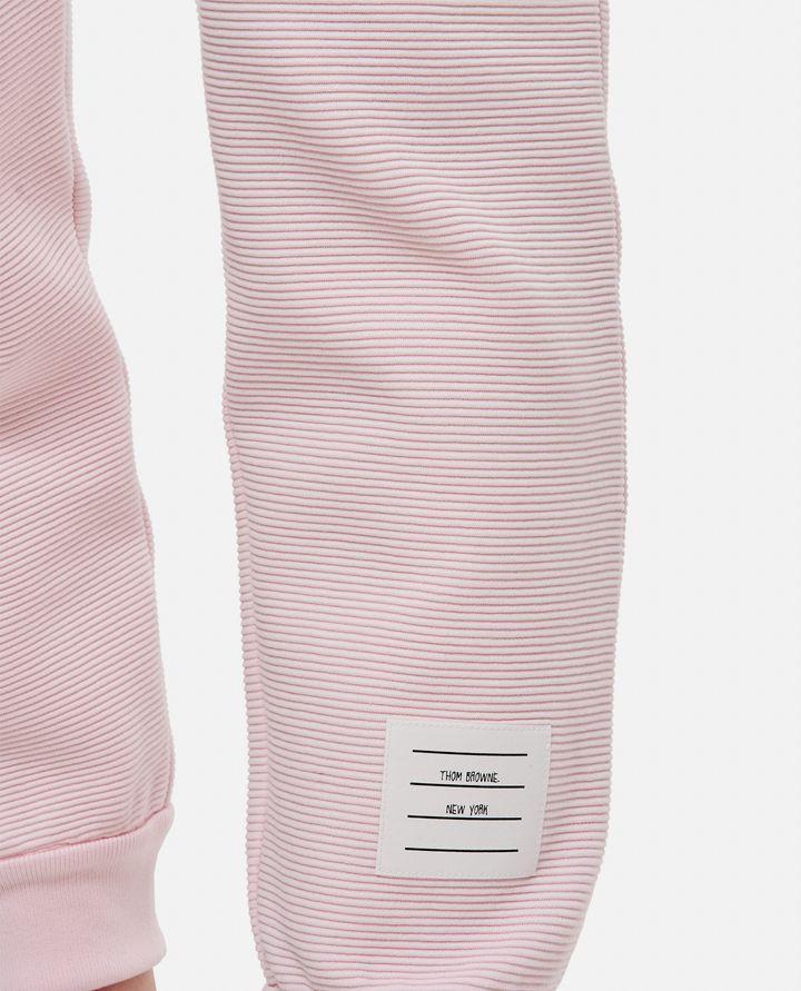 Biffi PANTALONI SUDATORI A RIB OTTOMANO ROSA CHIARO 4-BAR Novità