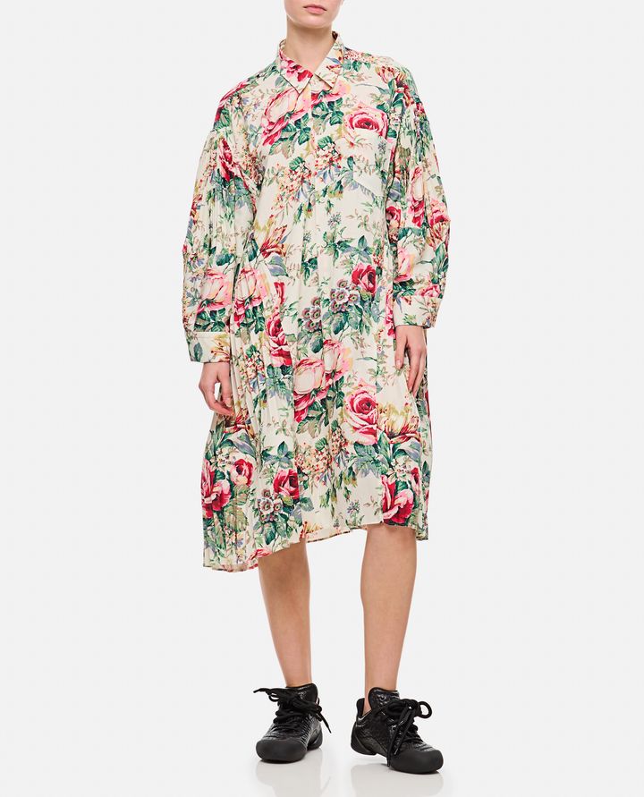 Biffi FLOWER PATTERN PRINTED SHIRT DRESS Presa