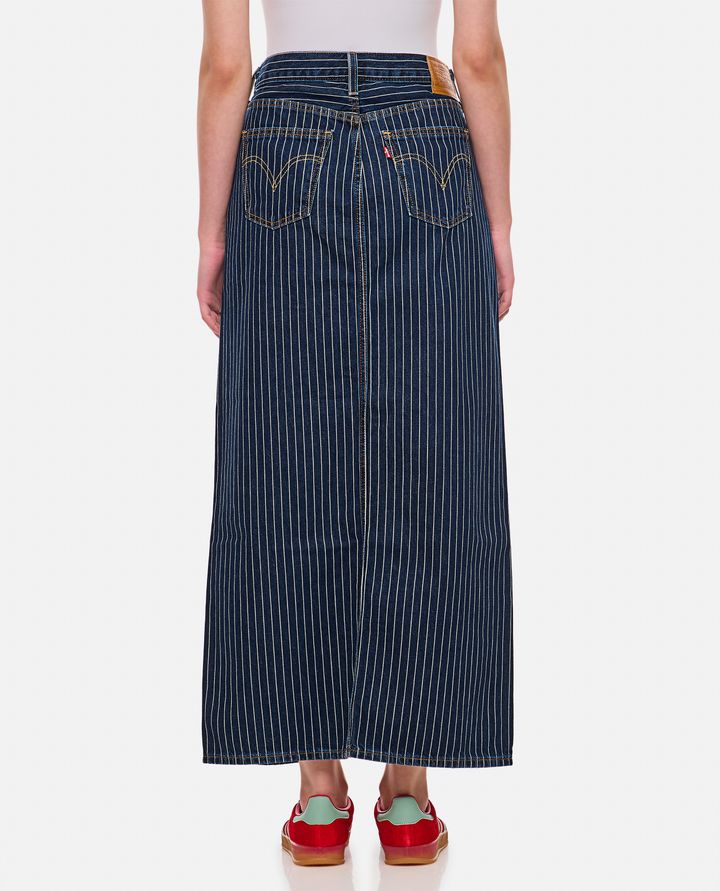 Biffi GONNA MIDI DENIM A RIGHE Vendite Flash