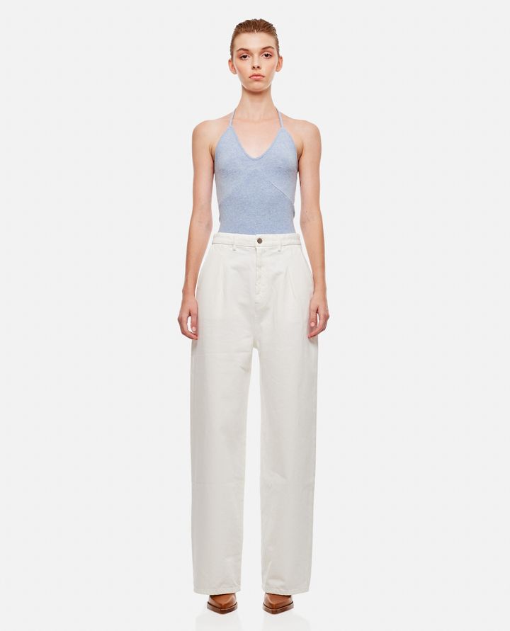Biffi PANTALONI IN DENIM A GAMBA LARGA Promozione Limitata