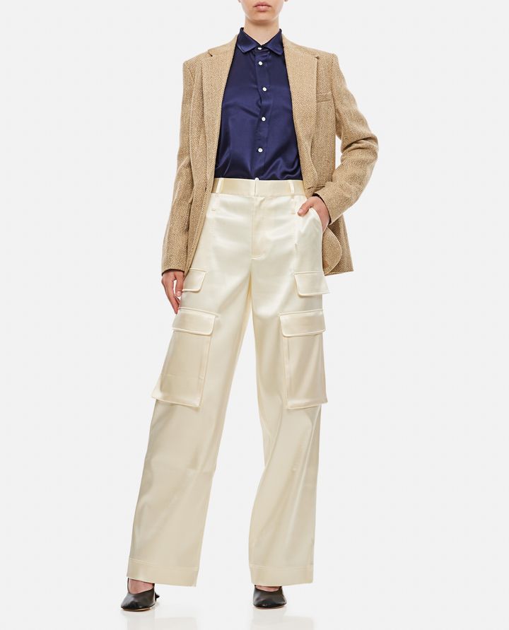 Biffi LONG SLEEVE BUTTON FRONT SILK SHIRT Novità