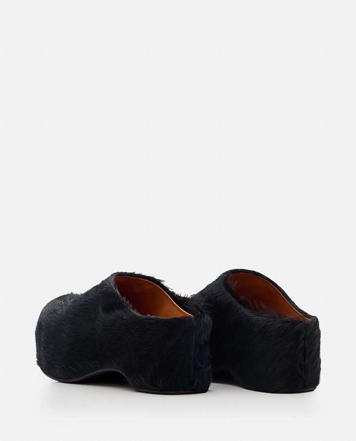 Biffi HAIRY LEATHER PLATFORM MULES Novità