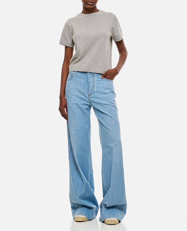 Biffi PANTALONI IN DENIM LEGGERI A GAMBA LARGA Italia