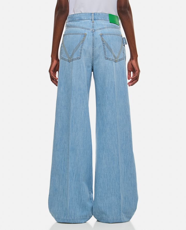 Biffi PANTALONI IN DENIM LEGGERI A GAMBA LARGA Italia