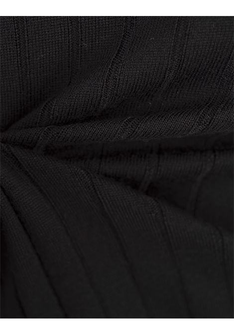 ﻿MONCLER Dolcevita a Coste Nera In Lana e Cashmere - MONCLER Saldi Di Fabbrica