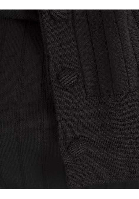 ﻿MONCLER Dolcevita a Coste Nera In Lana e Cashmere - MONCLER Saldi Di Fabbrica