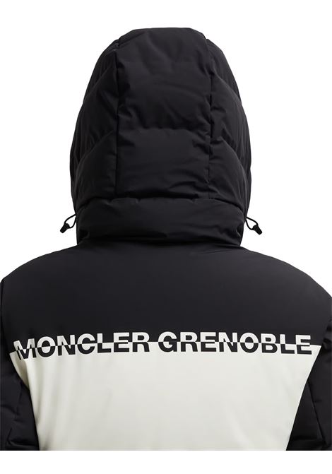 MONCLER GRENOBLE Completo Da Sci Imbottito In Piuma In Nero e Bianco - MONCLER GRENOBLE 2025
