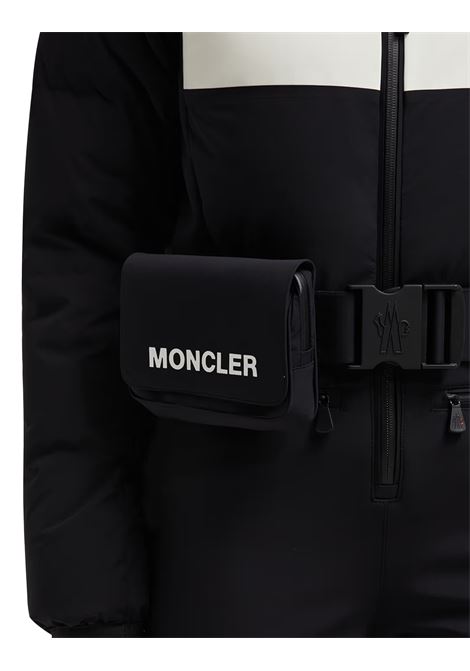 MONCLER GRENOBLE Completo Da Sci Imbottito In Piuma In Nero e Bianco - MONCLER GRENOBLE 2025