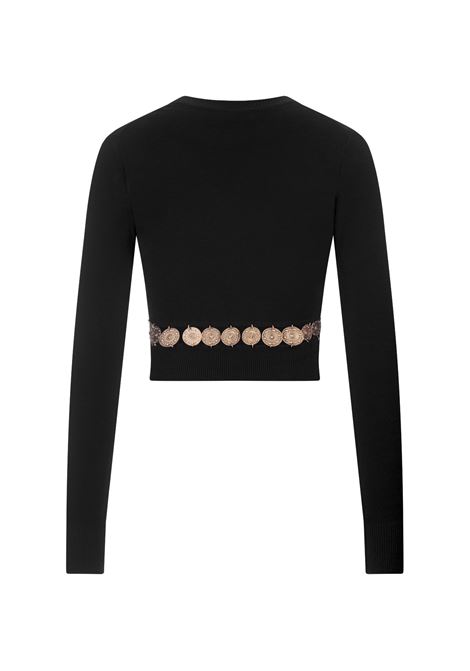 RABANNE Pullover Corto Nero Con Dettaglio Cintura - RABANNE Shopping Online