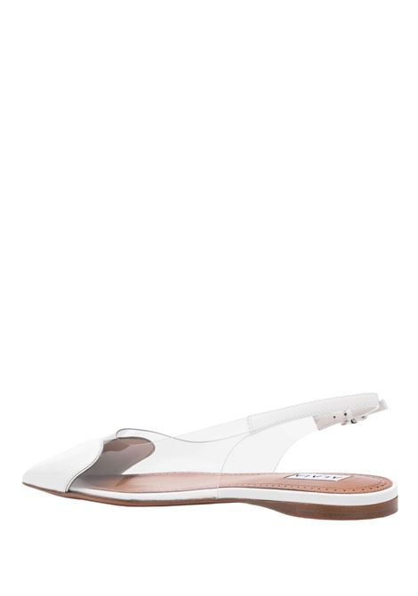 ALAIA Slingback Flat Le Coeur Bianche - ALAIA Presa