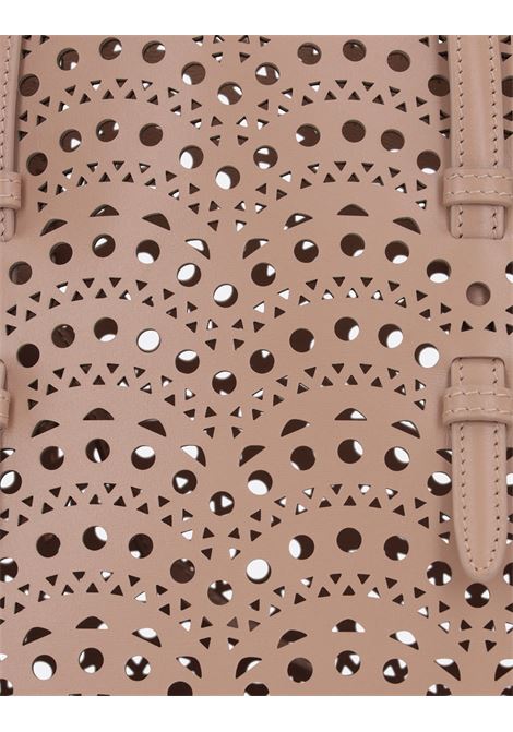 ALAIA Borsa Tote Mina 25 In Pelle Vienne a Onde Sabbia - ALAIA Sconto