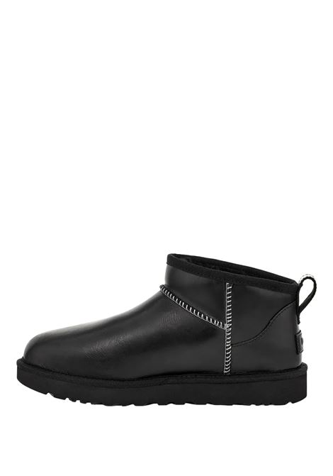 UGG Stivali Classic Ultra Mini Leather Regenerate Neri - UGG Online
