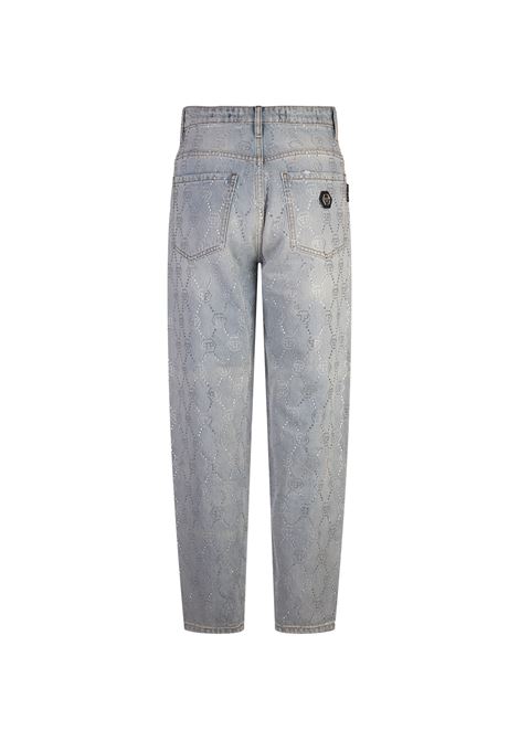 PHILIPP PLEIN Jeans Mom Fit Strass Monogram - PHILIPP PLEIN Outlet