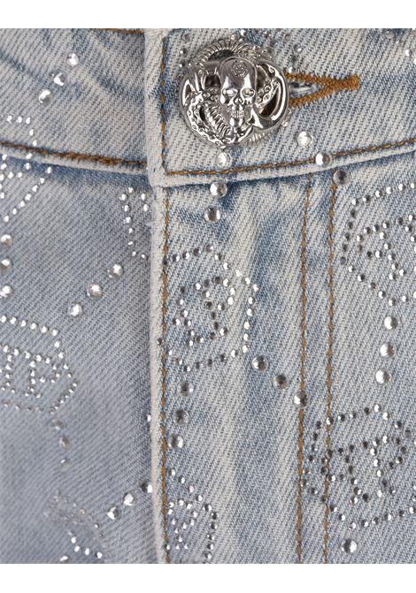 PHILIPP PLEIN Jeans Mom Fit Strass Monogram - PHILIPP PLEIN Outlet