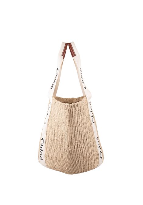 CHLOÉ Borsa Cesto Grande Woody In Rafia Con Nastri Chloé - CHLOÉ 2025