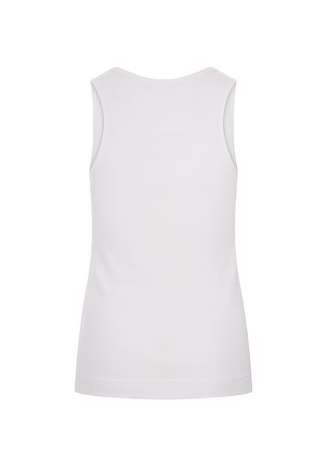 GIVENCHY Top Bianco Con Placca Logo - GIVENCHY Nuovo