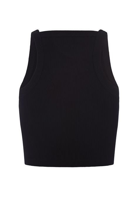 GIVENCHY Top Crop Nero Con Placca Logo - GIVENCHY Acquista Ora