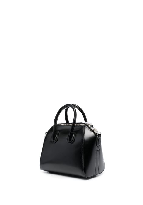 GIVENCHY Borsa Antigona Piccola In Pelle Fiore Nera - GIVENCHY Consegna Veloce