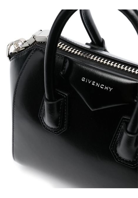 GIVENCHY Borsa Antigona Piccola In Pelle Fiore Nera - GIVENCHY Consegna Veloce