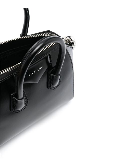 GIVENCHY Borsa Antigona Piccola In Pelle Fiore Nera - GIVENCHY Consegna Veloce