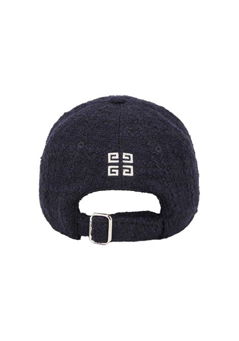 GIVENCHY Cappello Da Baseball Givenchy In Tweed Blu Scuro - GIVENCHY Presa