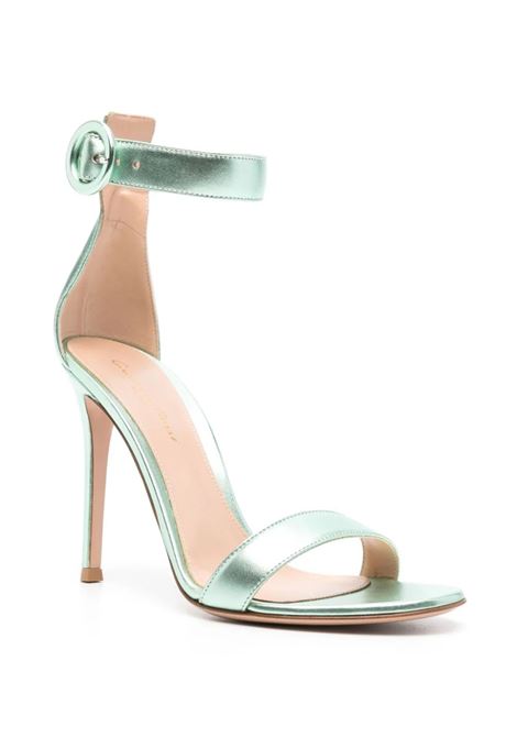 GIANVITO ROSSI Sandali Portofino 105 Verde - GIANVITO ROSSI Online