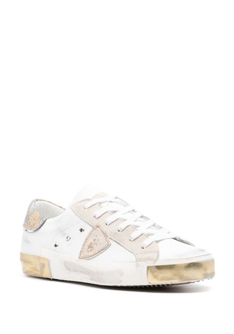 PHILIPPE MODEL Sneakers Prsx Bianche e Azzurre - PHILIPPE MODEL Saldi Di Fabbrica